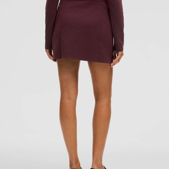 NWT Lululemon Ribbed-Knit Mini Skirt Garnet SMALL - Picture 5 of 7